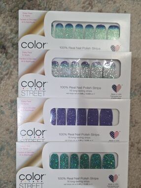 Color Street Glitter Nail Polish Strips
